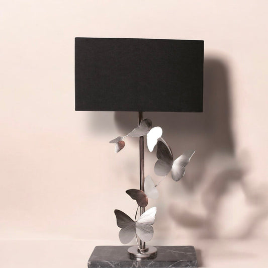 Silver Butterfly Table Lamp