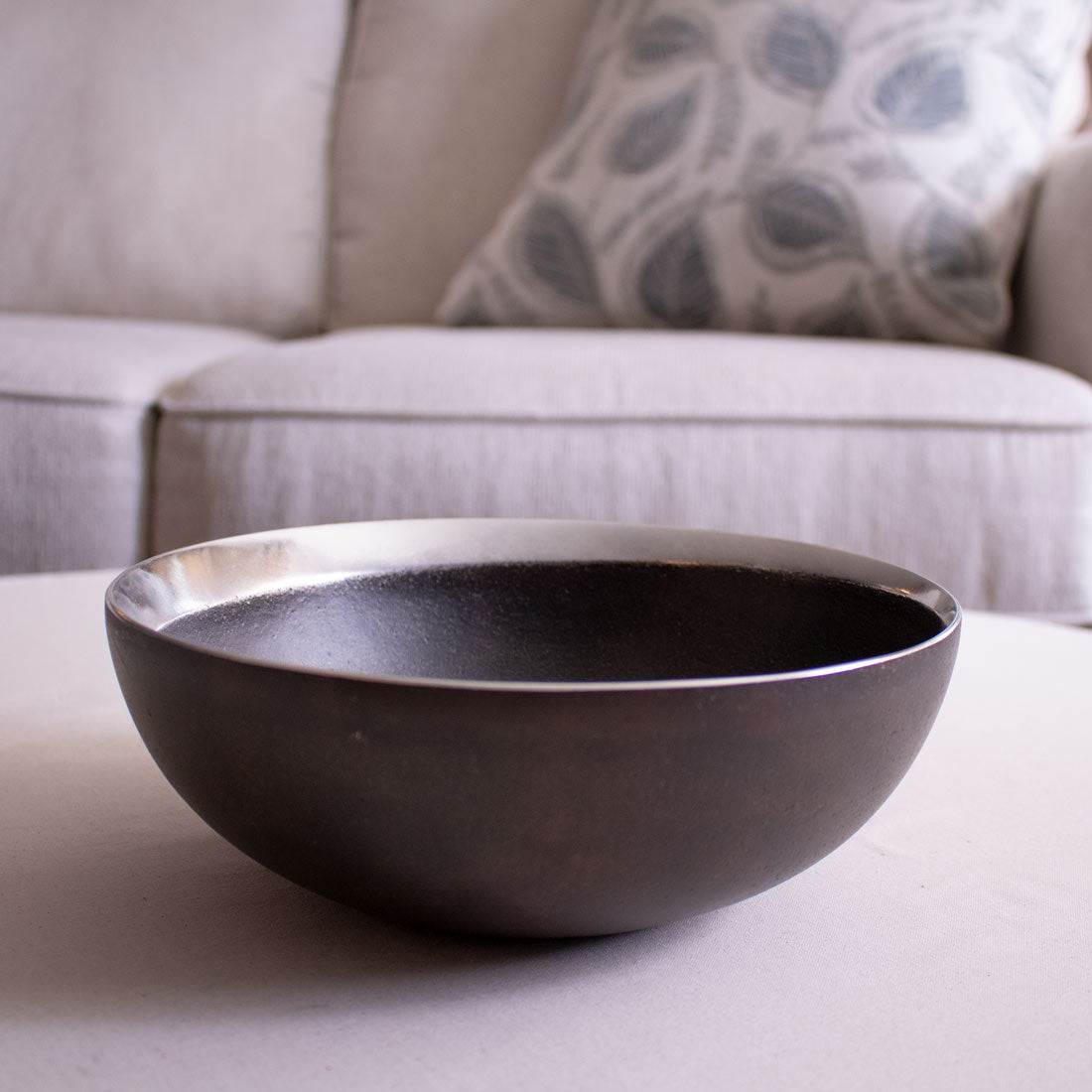 Large Fruit Bowl - Decorative Coffee Table Centerpiece