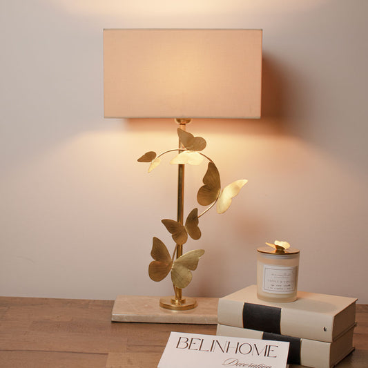 Gold Butterfly Table Lamp