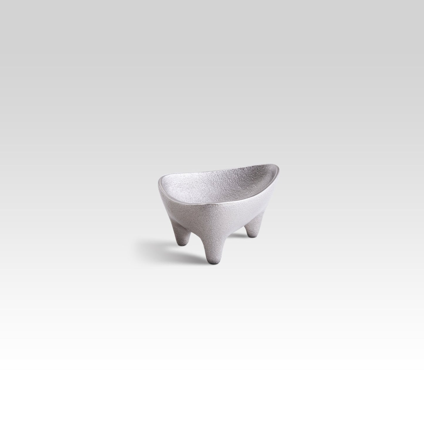 Small Silver Footed Decorative Bowl – Nut and Jewelry Bowl for Coffee Tables