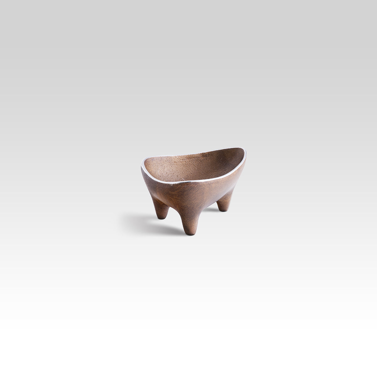 Small Pedestal Antique Gold Bowl – Nut and Jewelry Bowl for Coffee Tables