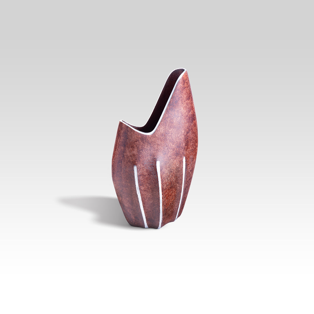 Small Flower Vase - Coffee Table Decor, Bud Vase Centerpieces/ Brown / Medium