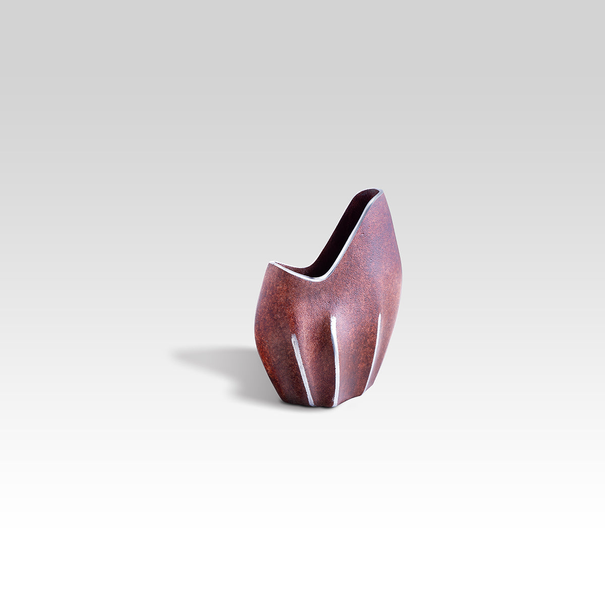 Small Flower Vase - Coffee Table Decor, Bud Vase Centerpieces / Brown