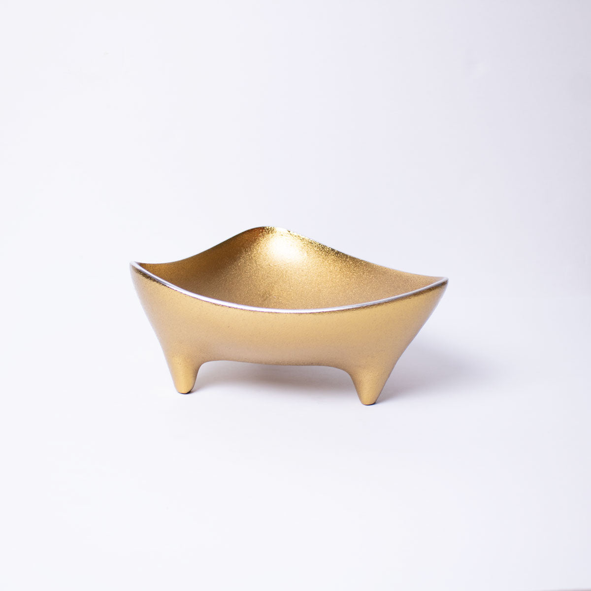Medium Gold Pedestal Decorative Fruit Bowl – Nut Bowl for Coffee Tables