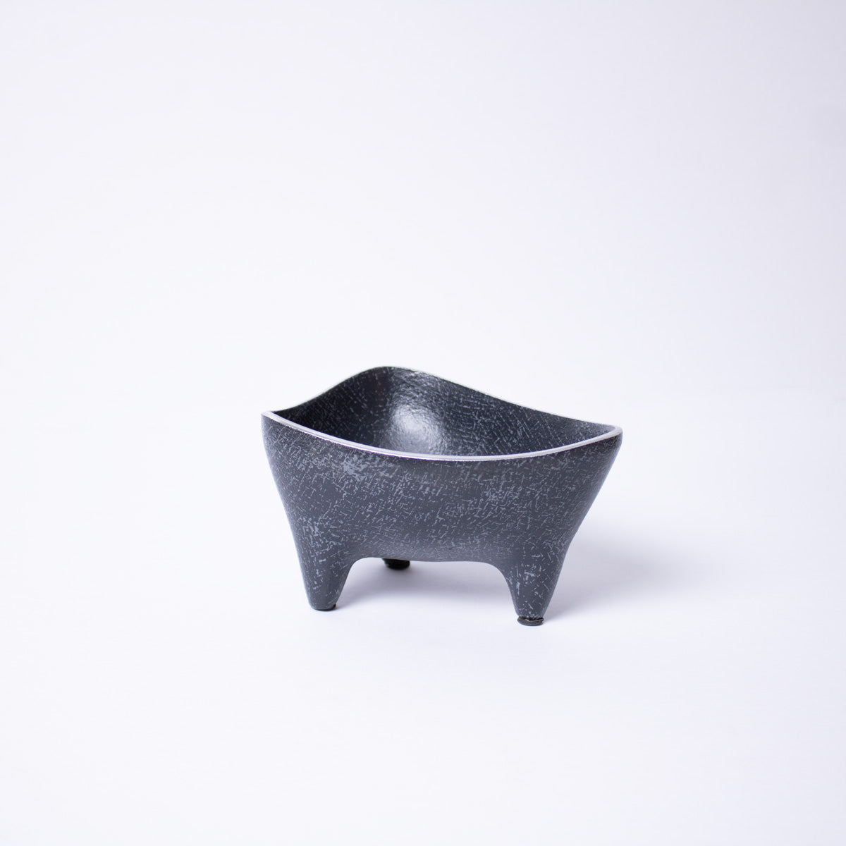 Pedestal Decorative Fruit Bowl – Functional Nut and Jewelry Bowl for Tables - small- patina gray