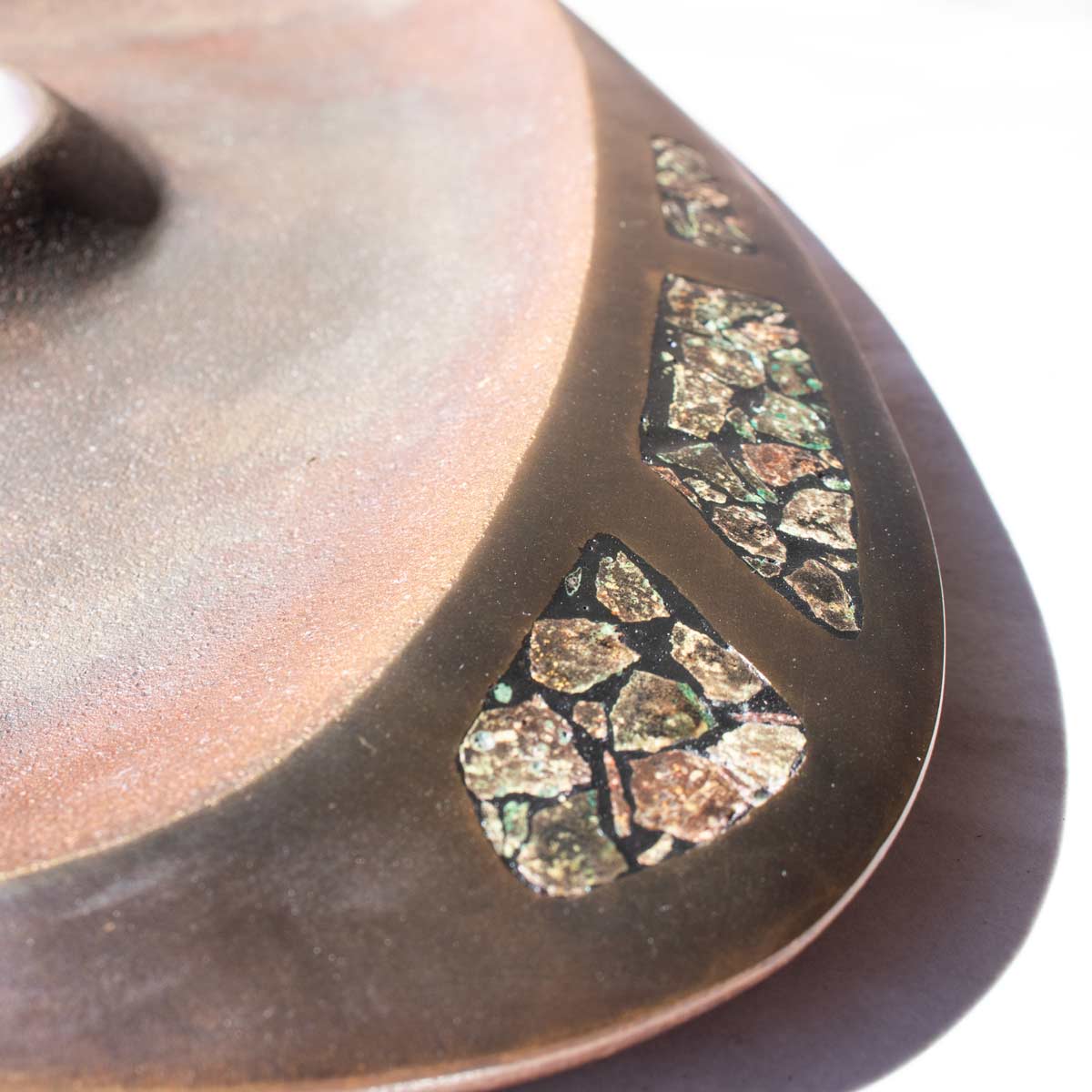 Decorative Candle Holder Tray for Coffee Table, Turquoise Tray