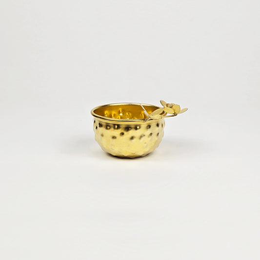 Small Gold Brass Decorative Jewelry & Nut Bowl - Butterfly Bowl