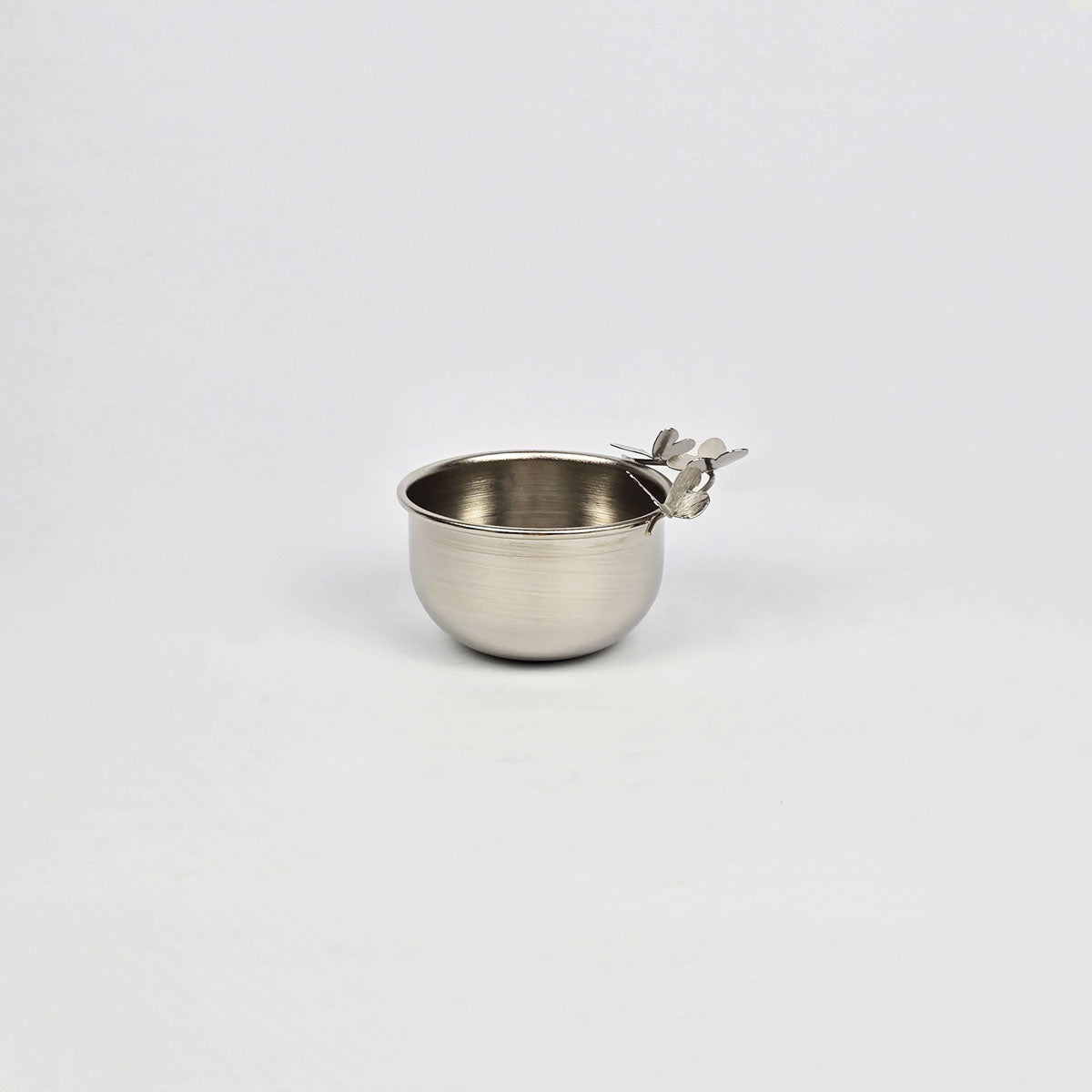 Small Silver Brass Decorative Jewelry & Nut Bowl - Butterfly Bowl