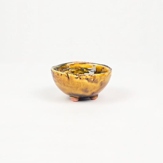 Ceramic Pedestal Round Handmade Bowls - Nut or Fruit Bowl - small