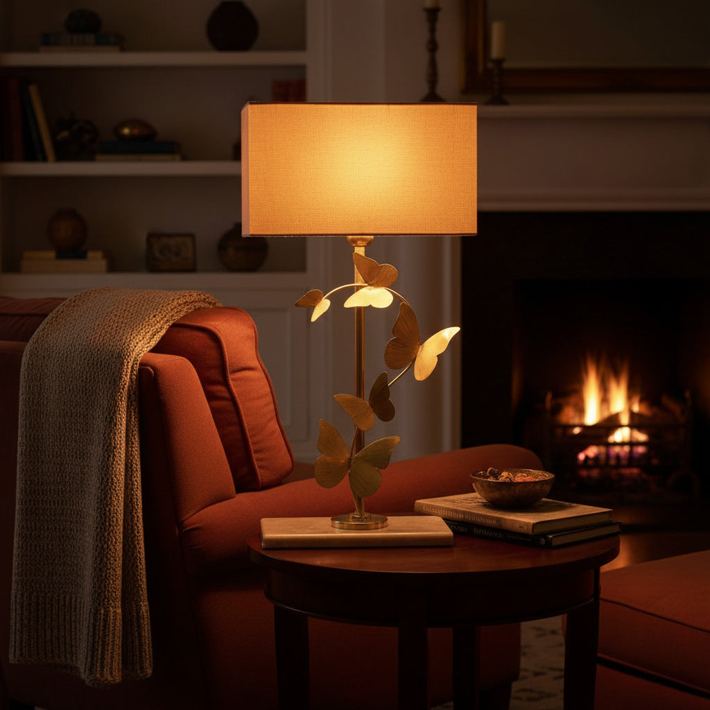 Butterfly table lamp