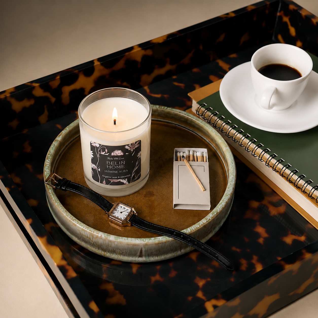 Ocean ceramic tray 