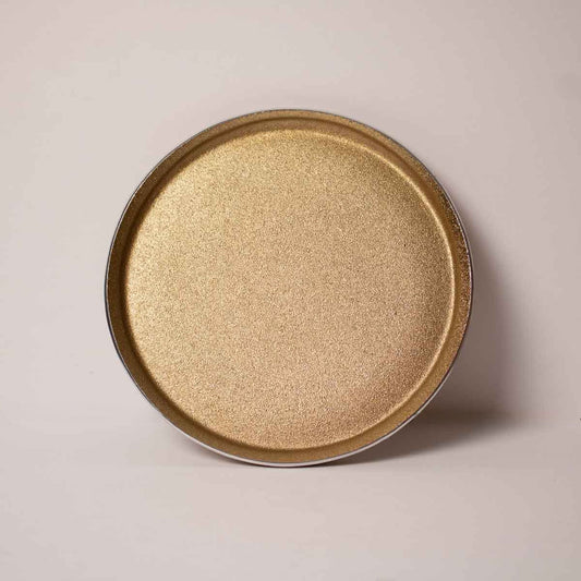 Round Tray for Coffee Table – Gold Tray - Close Look