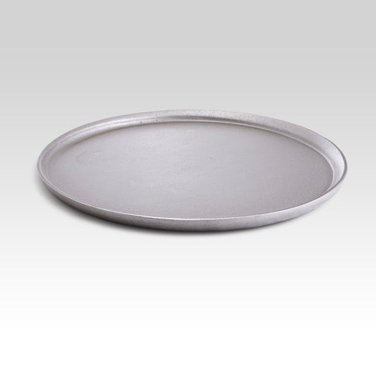 Round Tray for Coffee Table – Ideal Candle or Decorative Catch-All Tray / Silver