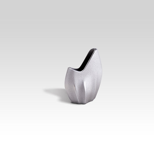 Small Flower Vase - Coffee Table Decor, Bud Vase Centerpieces/ Silver