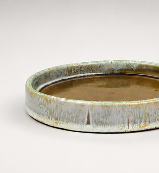 Tray ceramic with ocean style
