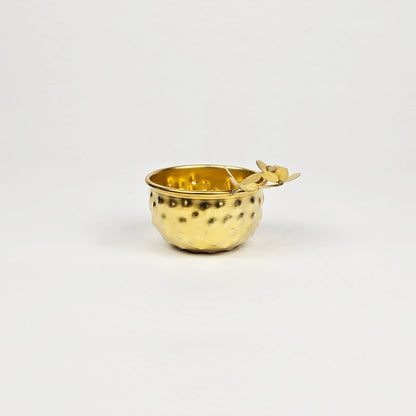 Small Brass Gold Decorative Jewelry Bowl - Butterfly Bowl