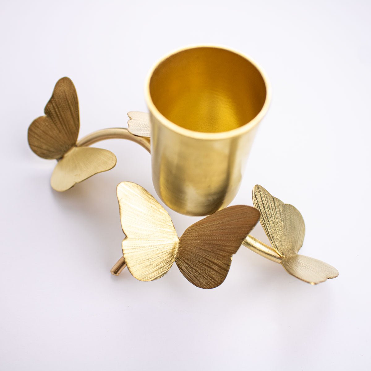 Gold Short Brass Taper Candle Holder – Close Look