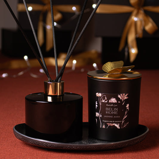 Bougie en pot papillon